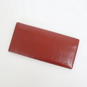 Burberry Bi fold Long Wallet Bordeaux Nova Check Leather